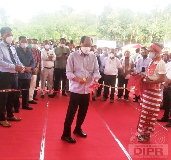 The Langto Tea Industry Sangsa in Tizit, Mon was inaugurated by Chief Minister Neiphiu Rio on August 31. (DIPR Photo)